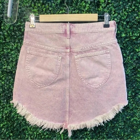 Free People Pink Denim Skirt - Picture 4 of 10